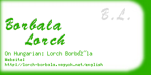 borbala lorch business card